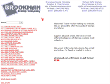 Tablet Screenshot of brookmanstamps.com